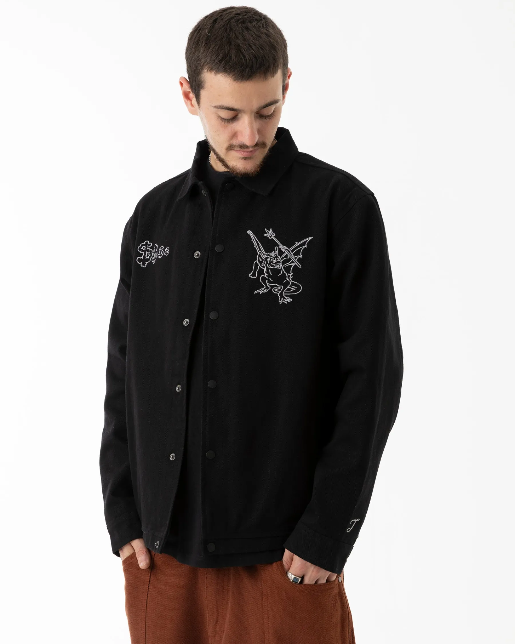 Vestes|JACKER WANTON TWILL JACKET - BLACK