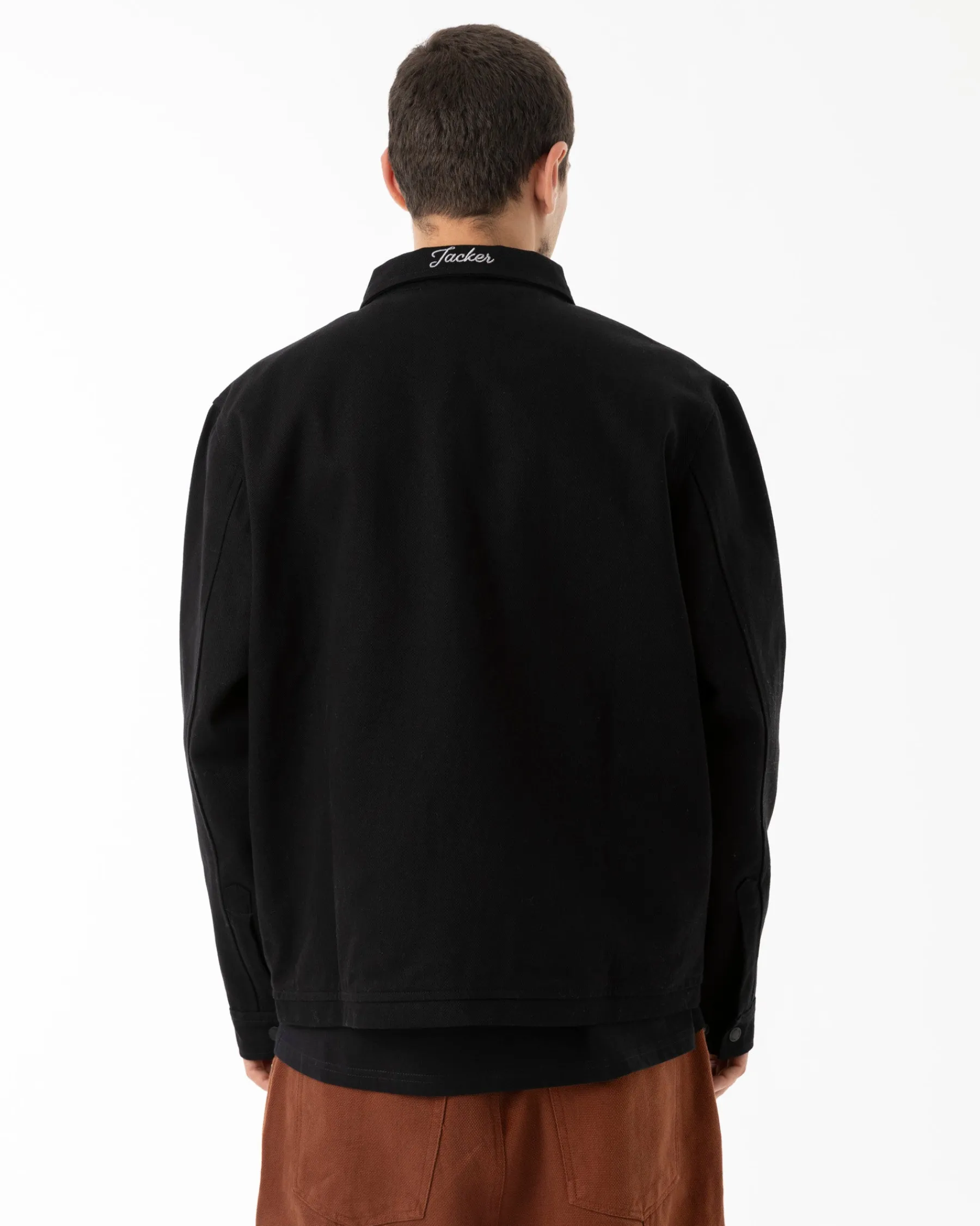 Vestes|JACKER WANTON TWILL JACKET - BLACK