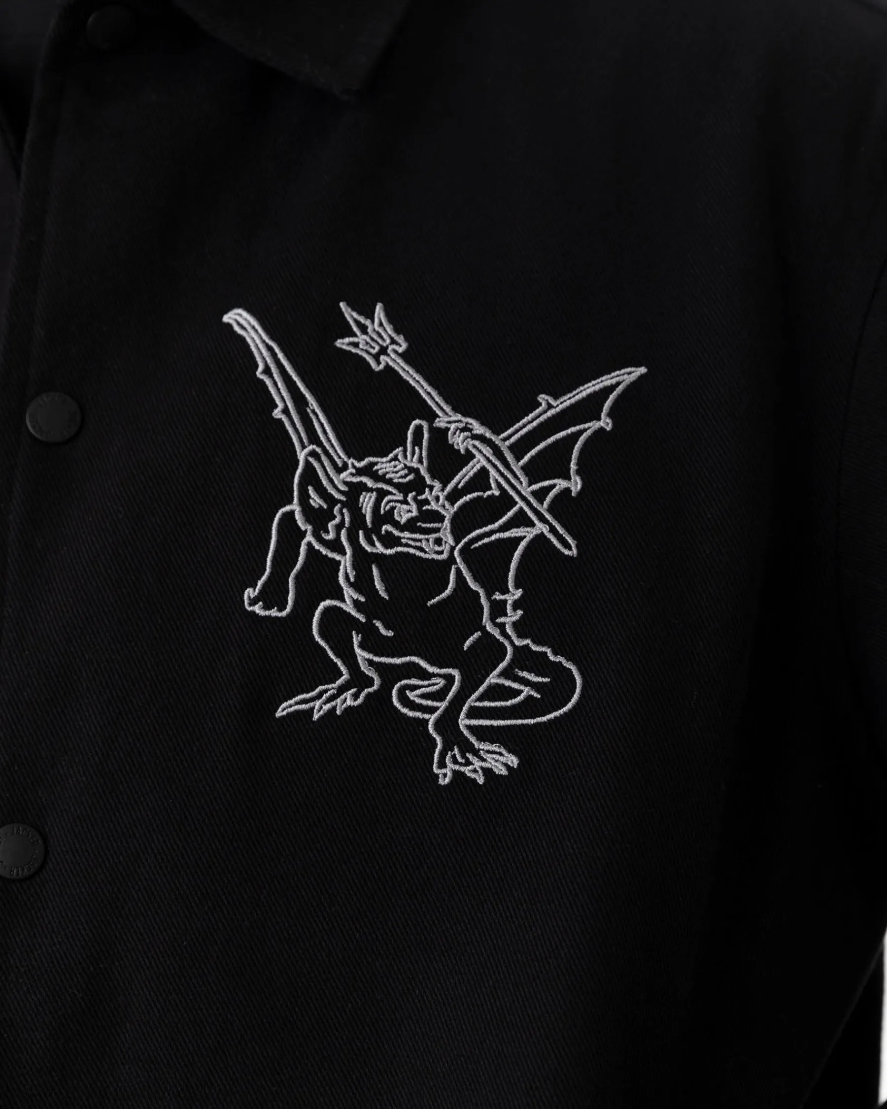 Vestes|JACKER WANTON TWILL JACKET - BLACK