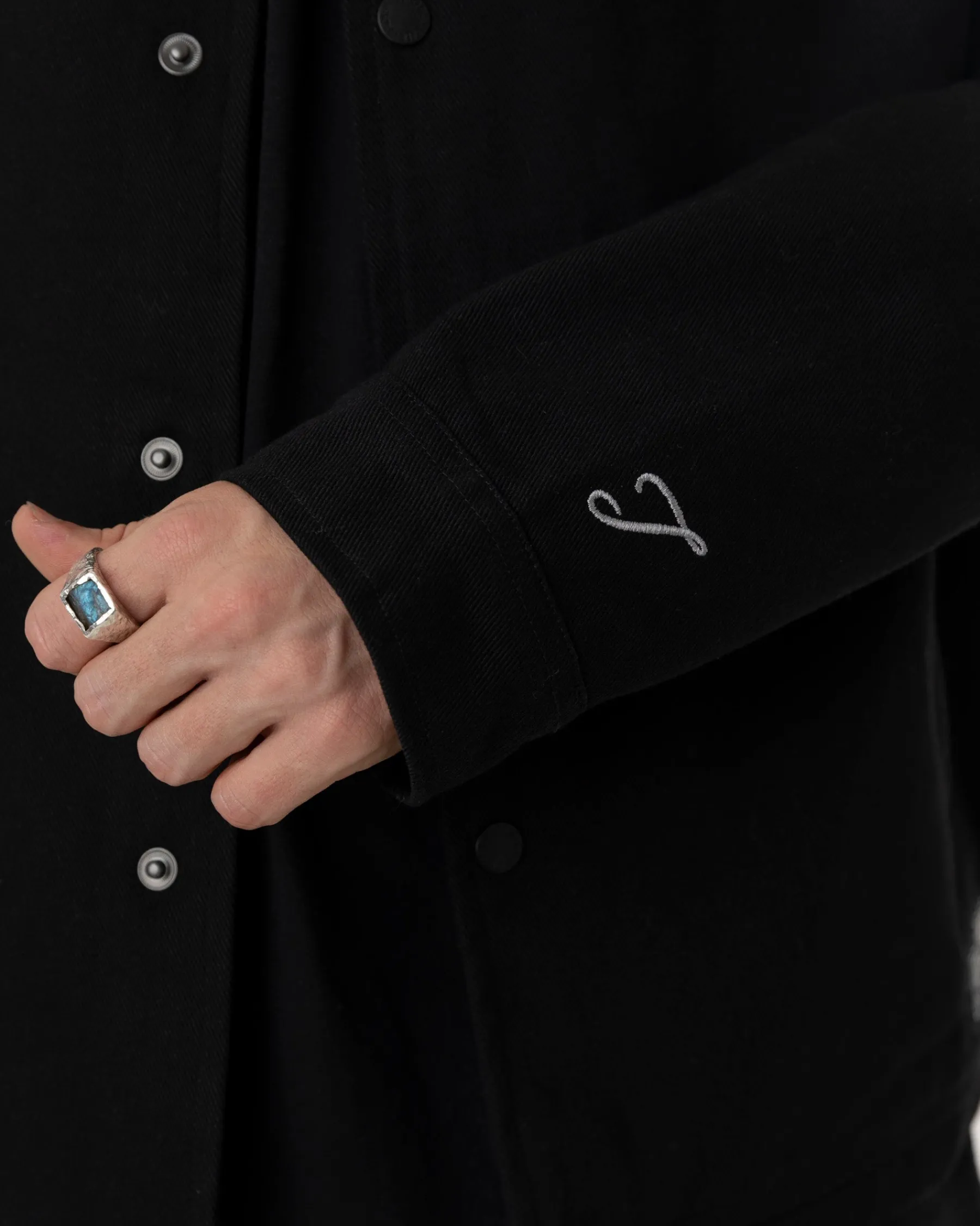 Vestes|JACKER WANTON TWILL JACKET - BLACK